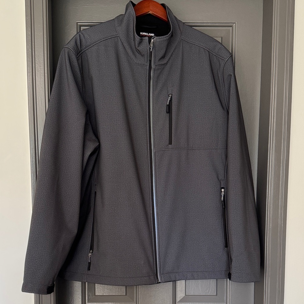Kirkland Signature Men's soft shell Charcoal Jacket